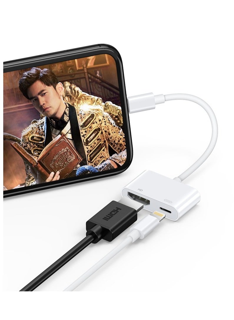 Generic - Lightning To HDMI Digital Av Adapter White - Image 1
