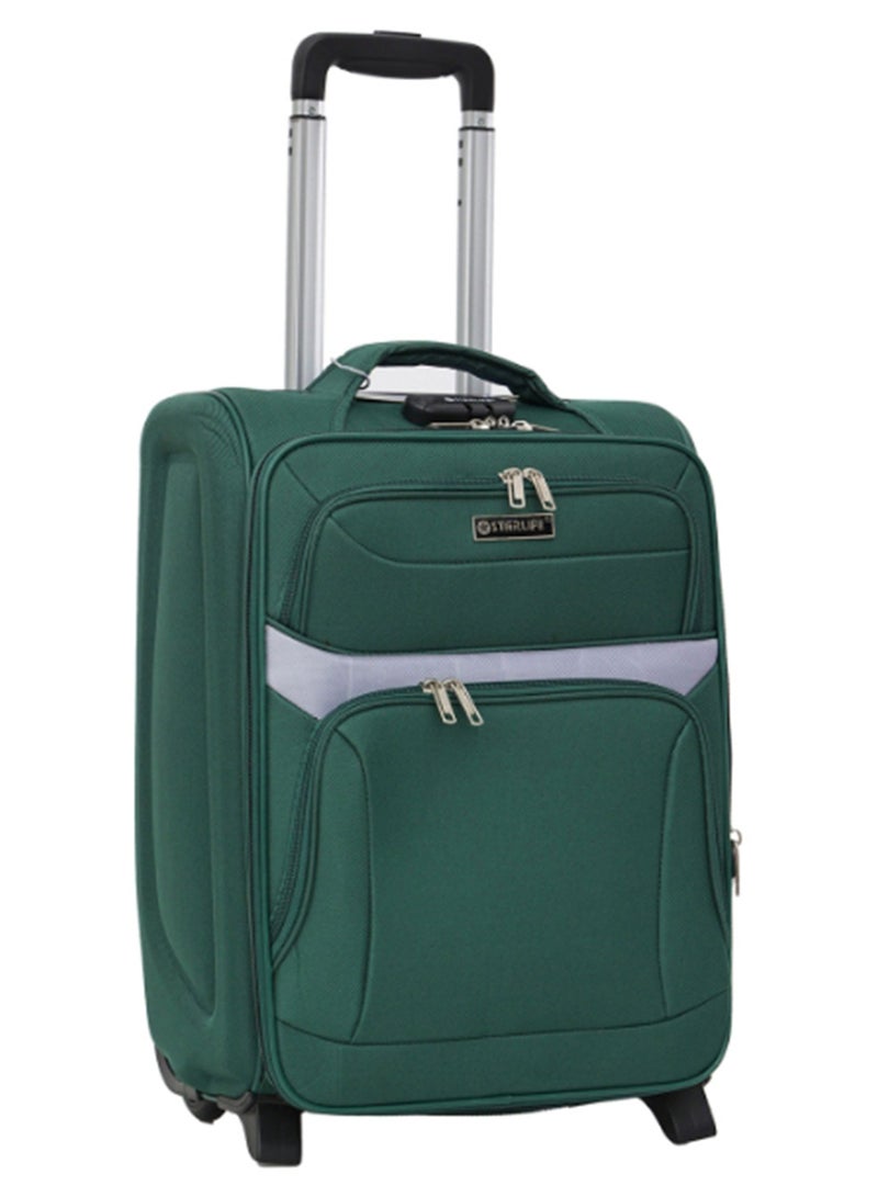 ستار لايف حقيبة سفر بمقصورة من القماش بعجلتين ذات جانب ناعم مع قفل رقم 20 بوصة