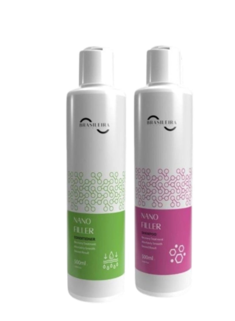 Brasileira Care Shampoo & Conditioner Set – 500*2ml