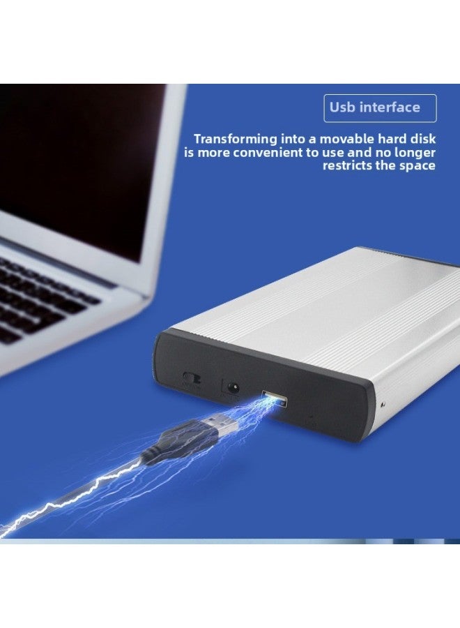 Huagu Mobile Hard Disk Box 3.5 "Solid State Drive 3.0 SATA Reading Box External Mechanical External Box-Colour:Supports Within 2t [sata-2.0] 2.5/ 3.5inch Applicable - Plastic - Image 5