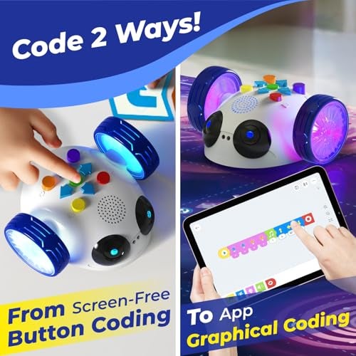 Apitor Coding Robot Toys for Kids Ages 5 STEM Robot Toy Kit with Wheels and Play Cards Screen Free Remote Control Programming Interactive Toy for Boys and Girls Ages 58 - Image 5