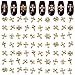 ZOKLU Gold Cross Nail Charms 100 Pcs Set â€” 3D Metal Alloy with Metallic Chrome Finish, 8 Styles, Fits Gel, Acrylic & Press-On Tips for Y2K, Gothic & Holiday Manicures â€” Gold Nail Charms for Crafts & Jewelry - Image 2