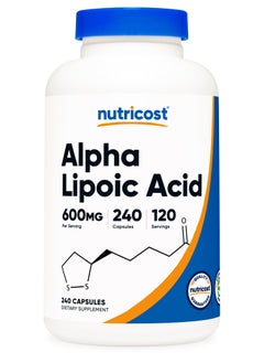 Nutricost Alpha Lipoic Acid 600mg Per Serving, 240 Capsules, 120 Servings, Dietary Supplement  - Image 1