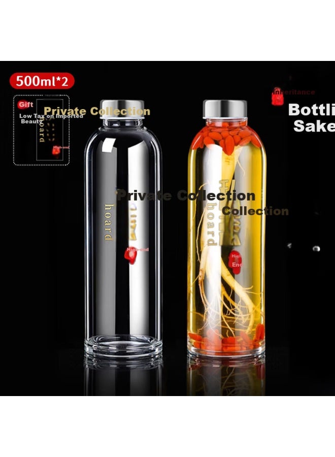 Baijie Glass Wine Bottle For Brewing And Storage - Image 1