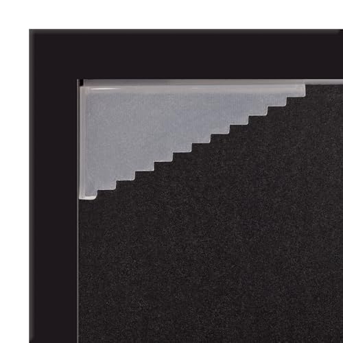 Gallery Solutions - 8"x10" Black Frame - Double White Mat - Wall/Tabletop Display - Perfect Fit for 5"x7" Photos - Versatile Mounting Options - Rectangular Tabletop - Poster Frame - Image 4