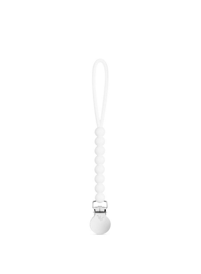 Ryan & Rose Ryan & Rose Cutie Clip Judy - Pacifier Clip Holder Silicone (Judy, White) - Image 1