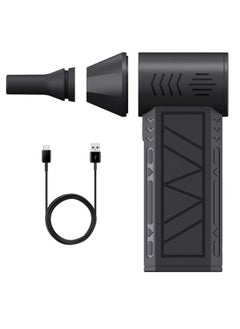 DIGI CORE Compressed Air Duster Dust Blower Jet Dry Mini Blower 130,000 RPM Air Blower Super Fan Turbo Powered Portable Turbo Fan Vacuum Cleaner Portable Blower Violent Fan Electric Cordless Car Dryer  - Image 1