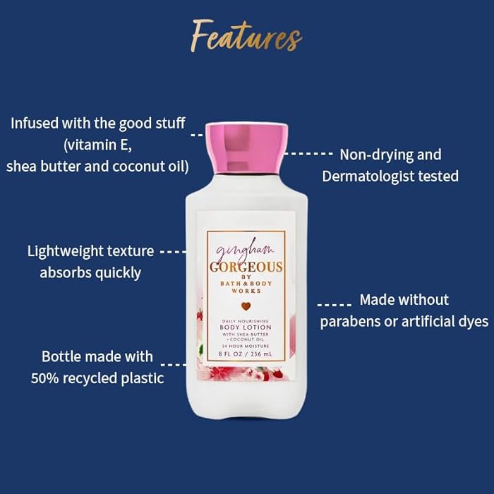 Bath & Body Works BBW GINGHAM GORGEOUS BODY LOTION 236ML - Image 3