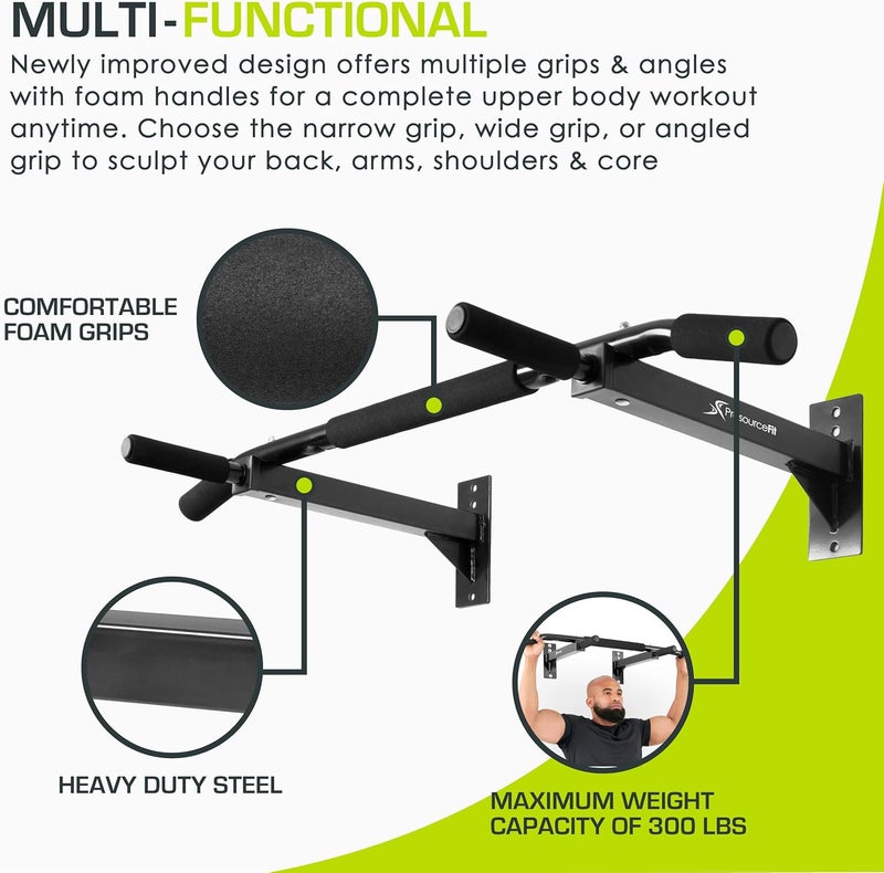 ProSourceFit Pull Up Bar for Multi Use Fitness & Home Gym Exercise - Image 3