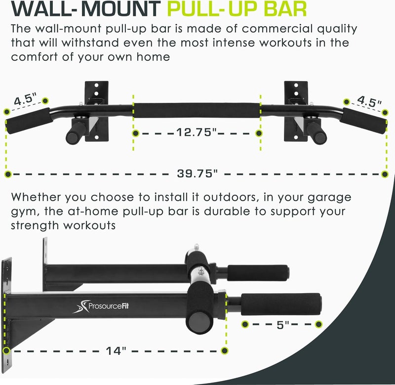 ProSourceFit Pull Up Bar for Multi Use Fitness & Home Gym Exercise - Image 2