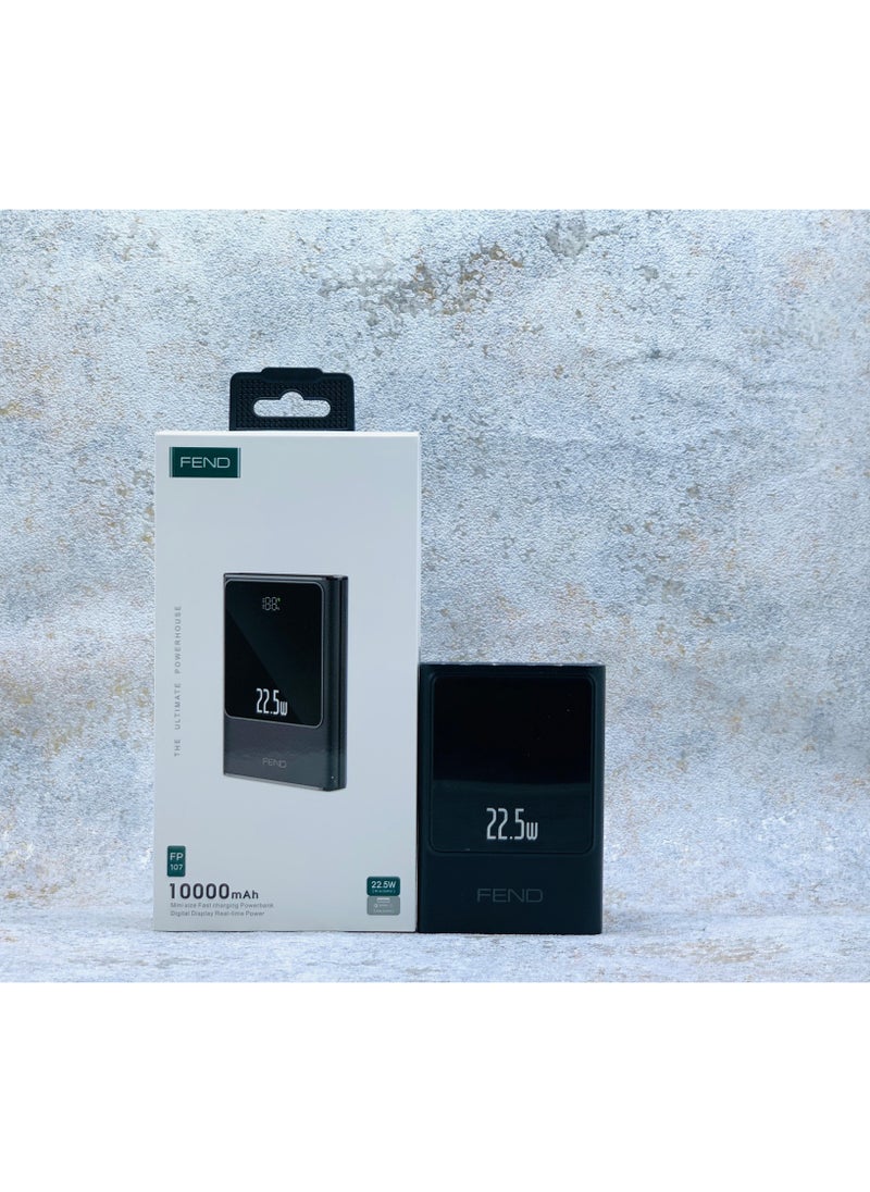 FEND Fend FP107 10000 mAh 22.5W Mini Size Fast Charging Power Bank With Digital Display  - Image 3