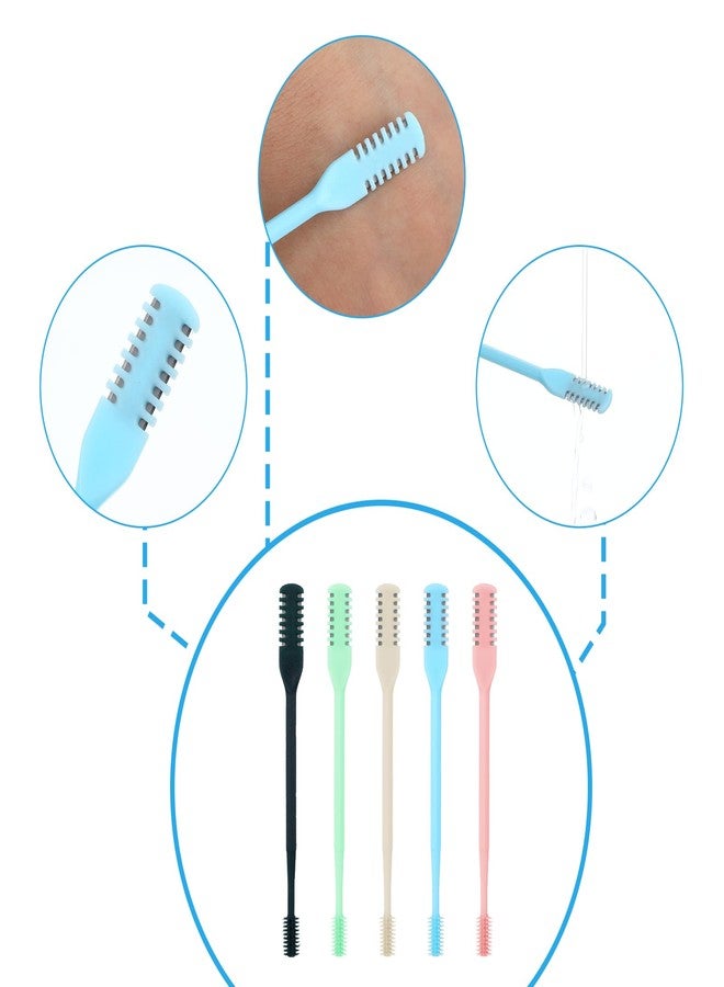 YUXIANLB مجموعة أدوات YUXIANLB 5 قطع 2 في 1 لإزالة شعر الأنف للنساء، مزودة بشفرة مزدوجة الجوانب مطورة، وفرشاة تنظيف ناعمة، وأداة تنظيف الأذن، وأداة تشذيب شعر الأنف للنساء والرجال، وأداة إزالة شعر الأنف بزاوية 360 درجة. - Image 3