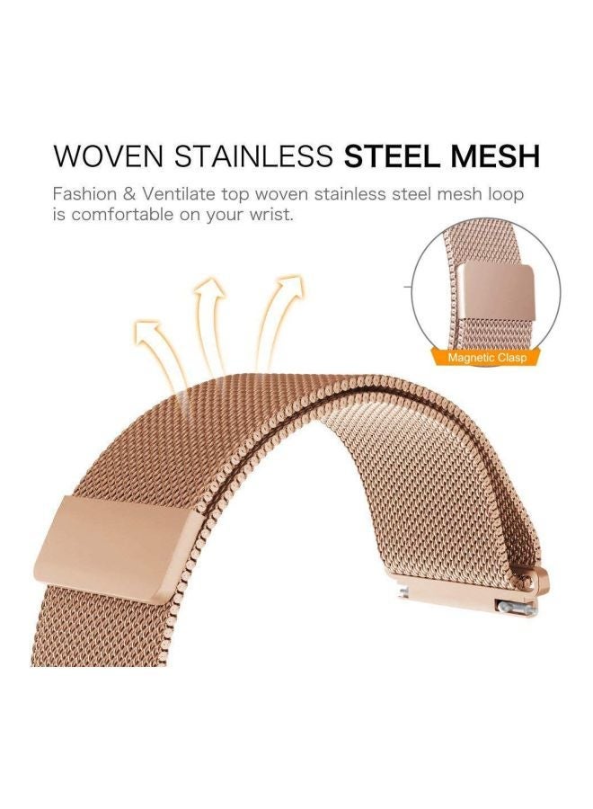 NIBEMINENT Replacement Band For Apple Watch Series 1/2/3/4 44/42 mm Rose Gold - Image 3