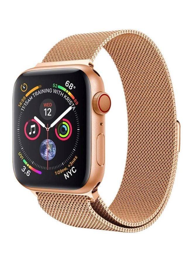 NIBEMINENT Replacement Band For Apple Watch Series 1/2/3/4 44/42 mm Rose Gold - Image 2