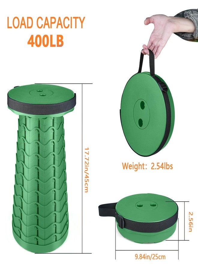 Boreeman كرسي بوريمان القابل للطي والمطور، خفيف الوزن ولكنه أكثر متانة مع قدرة تحمل تصل إلى 400 رطل، كرسي قابل للطي محمول وقابل للسحب للتخييم والصيد والمشي لمسافات طويلة والشواء (لون أخضر عسكري) - Image 2