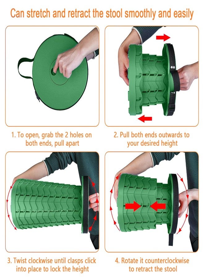 Boreeman كرسي بوريمان القابل للطي والمطور، خفيف الوزن ولكنه أكثر متانة مع قدرة تحمل تصل إلى 400 رطل، كرسي قابل للطي محمول وقابل للسحب للتخييم والصيد والمشي لمسافات طويلة والشواء (لون أخضر عسكري) - Image 5