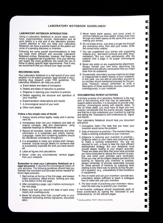 BookFactory Student Lab Notebook (Scientific Grid Format) - Standard No Carbon Copies 8.5'' x 11'', 25 Pages [Wire-O Bound] (Made in USA) - Image 3