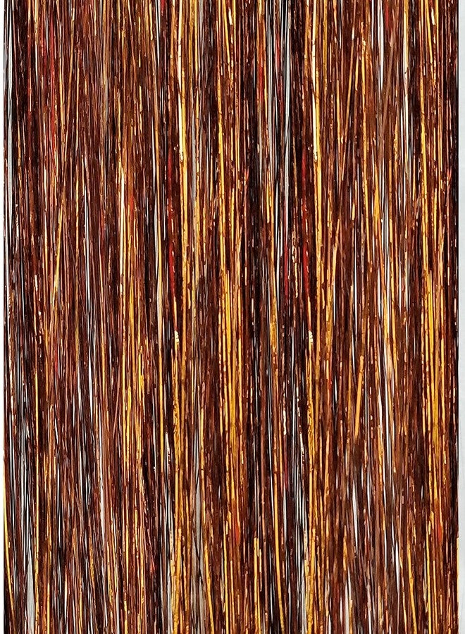EUPHORIA 40 inches Hair Tinsel/Glitter Hair Extensions/Highlight Hair Extensions for Women and Girls 100 Strands (Mocha Brown) - Image 2