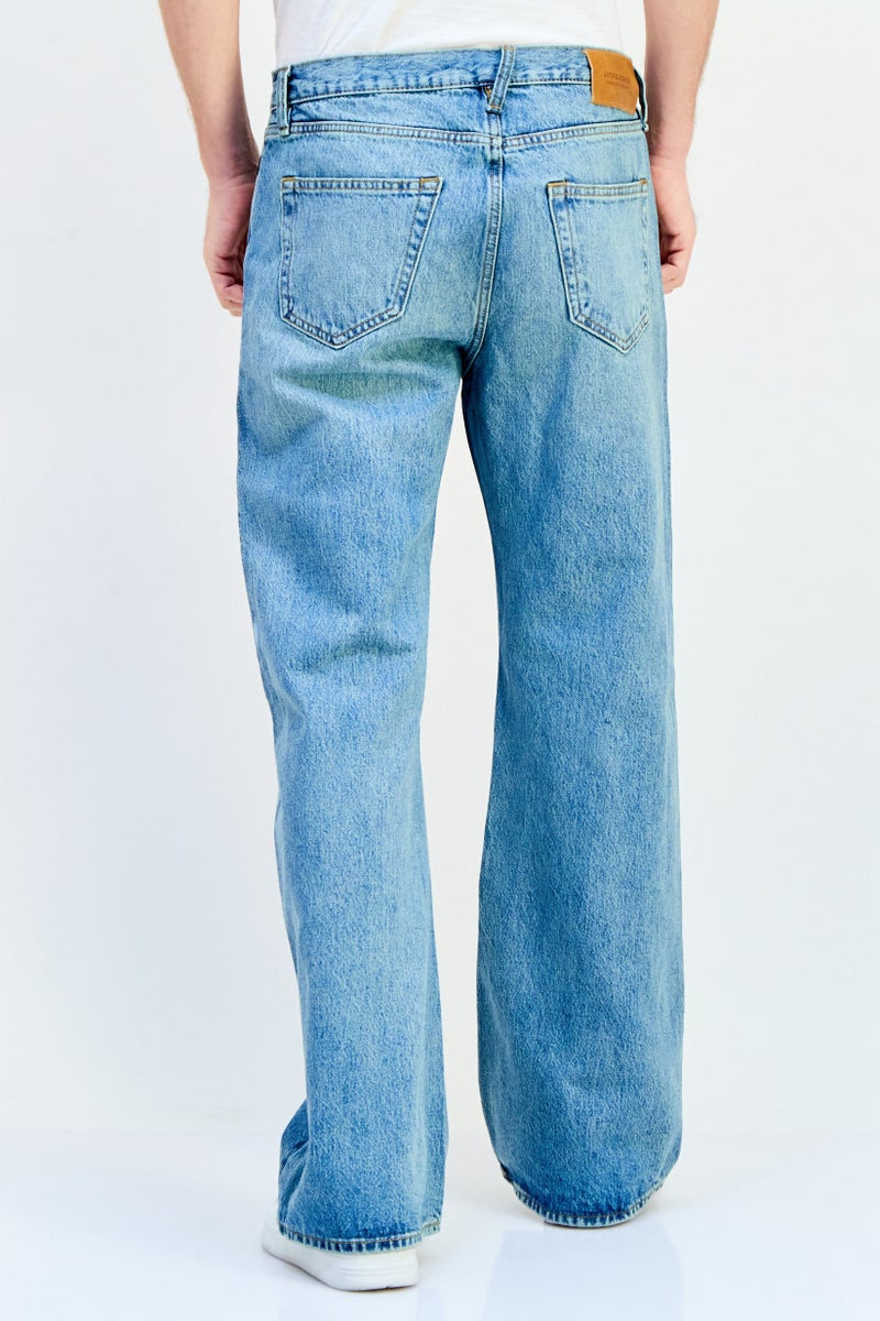 Jack Jones Men Regular Fit Washed Denim Jean, Blue  - Image 2