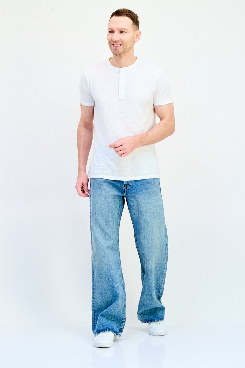 Jack Jones Men Regular Fit Washed Denim Jean, Blue  - Image 4