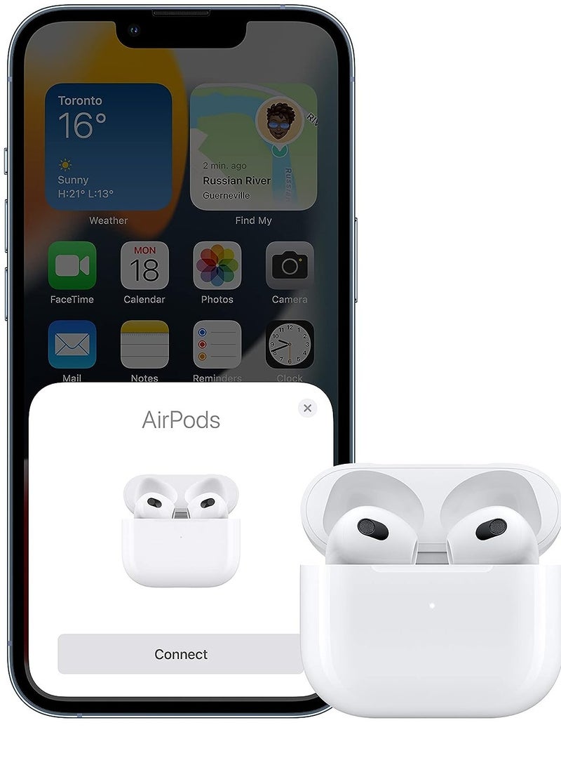 ELTRAZONE Wireless Earbuds Bluetooth Headphones Built in Mic in Ear Bud Noise Canceling 3D Stereo Air Buds Earbuds Fast Charging Wireless Earbuds with Cable(White) - Image 4