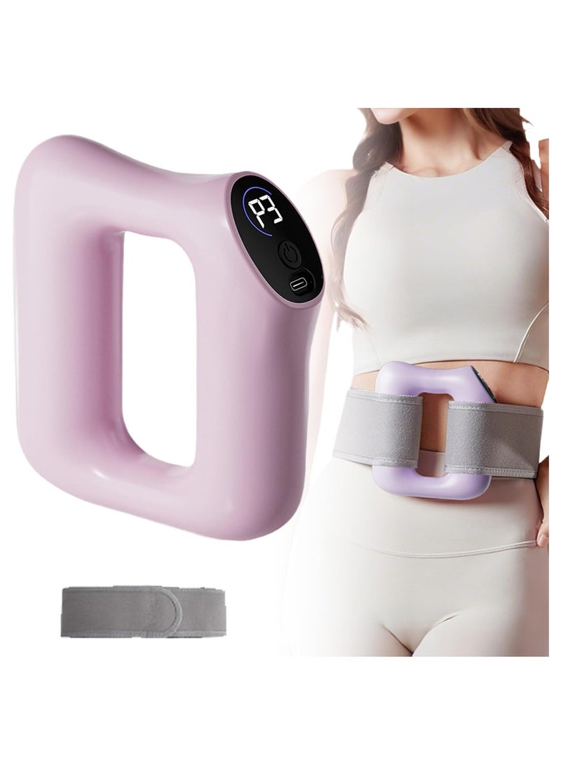 Soofam Multifunctional Full-Body Fascia Ring, Portable Electric Full-Body Fascia Ring, Adjustable Massage Mode, Long-Lasting Battery, Suitable for Abdomen, Back, Legs (Pink) - Image 1