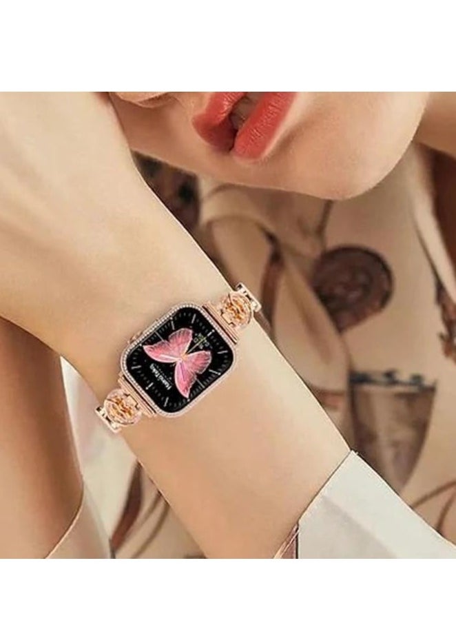 Generic - M72 Max Smart Watch Comes 2 watches  with 7 Classic Watch Bands | Call Wireless charging Touch Screen for IOS & android forand women - Image 1
