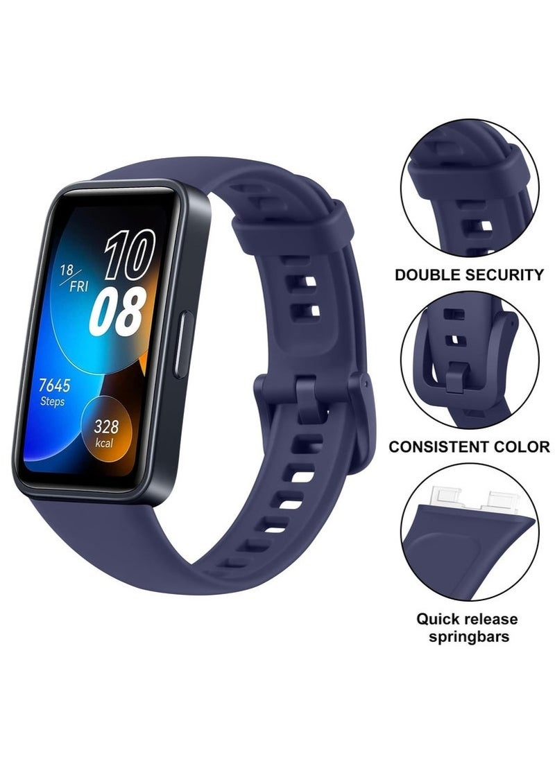 HW Soft Silicone Strap Compatible With Huawei Band 8,Huawei Band 9,Waterproof Breathable Adjustable Replacement Sport Bands for HUAWEI Band 8 & Band 9 - Image 2
