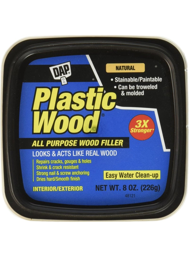 DAP 8135 Plastic Wood Latex Natural Hp Raw Building Material, 8 oz - Image 1