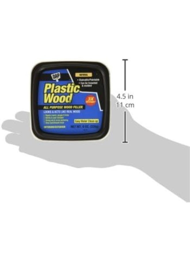 DAP 8135 Plastic Wood Latex Natural Hp Raw Building Material, 8 oz - Image 2