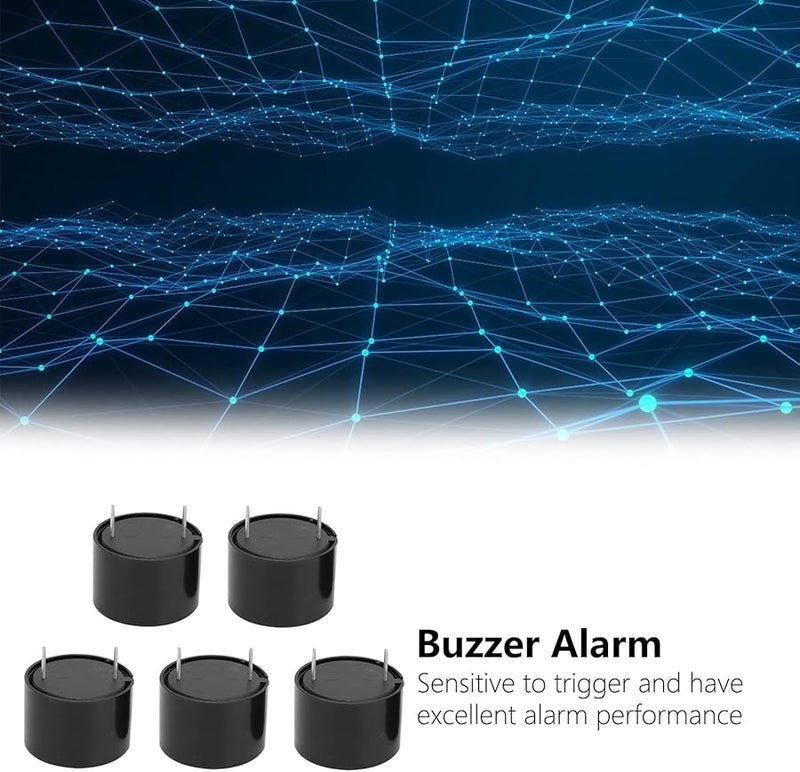 5Pcs Active Piezo Buzzer Alarm HS2316 90dB Loud Continuous Sound Beeper DC 324V Durable PBT Material - Image 4