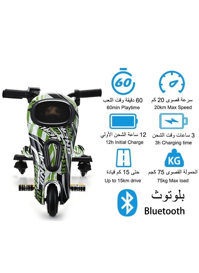 Arabest 36V 360° Bluetooth Drift Scooter for Kids & Teens - Mini Electric Drifting Scooter with Adjustable Speed & Safety Protective Gear | High-Power Off-Road Toy  - Image 2