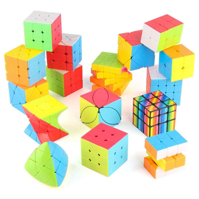 Panxin With Spring Screw Smooth Rotation Third-Order Rubik'S Cube Solid Color Positive-Order Shaped Rubik'S Cube Toy Gift Box Suit - Image 3
