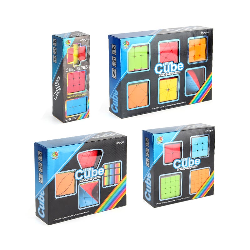 Panxin With Spring Screw Smooth Rotation Third-Order Rubik'S Cube Solid Color Positive-Order Shaped Rubik'S Cube Toy Gift Box Suit - Image 2