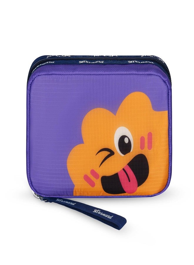 Stbernard Small First Aid Kit for Kids and Adults, Medical Kit with Digital Thermometer for Home, Travel, Hiking, Backpack, 6.3x4.33x1.97in, Purple - Image 1