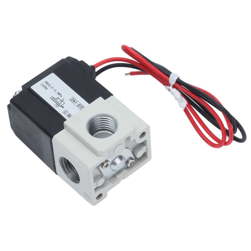 Pneumatic Solenoid Valve 2 Position 3 Way G1/4 Thread Copper Coil Premium Durable - No Air Leakage Aluminium Alloy Construction - No Stuck Working for Electronic Boost Control - Image 1