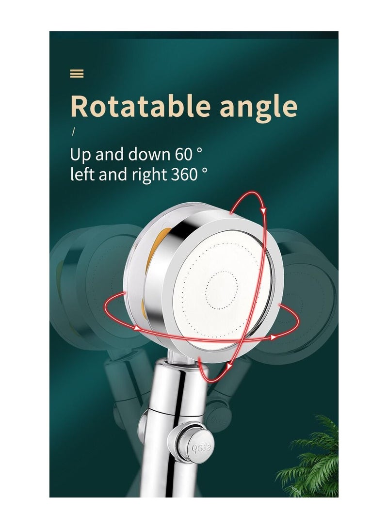 Propeller Filter Head Rainfall High Preassure Water Saving Bathroom Shower Accessary Pressurized Nozzle Universal Adaptation - Image 2