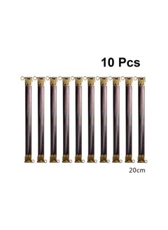 WYBOT 10pcs Purse Clasp Metal Internal Flex Frame Kiss Clasp Bulk for DIY Craft Handbag Purse Wallet Sewing Making - Bronze Coin Purse Frame 20cm Clutch Bag Frame 