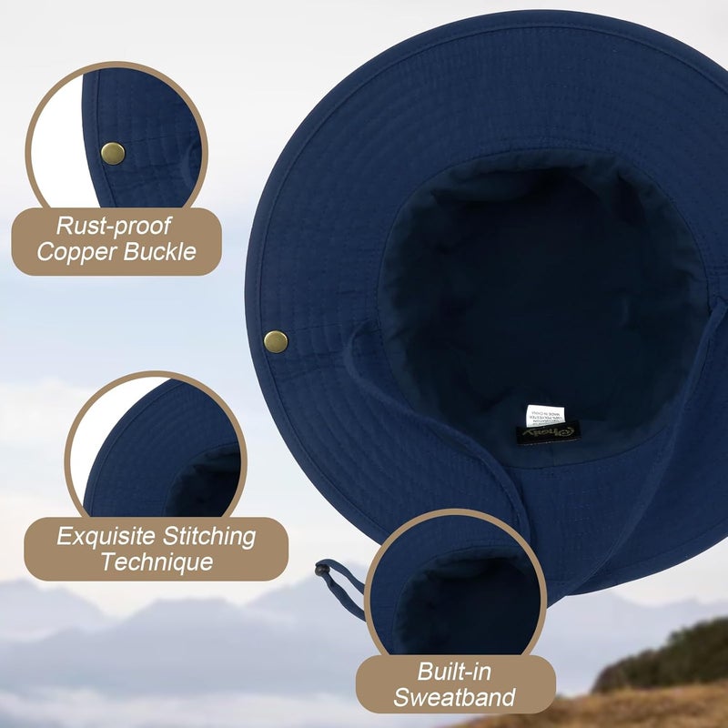 Phaiy Bucket Hat Wide Brim UV Protection Sun Hat Boonie Hats Fishing Hiking Safari Outdoor Hats for Men and Women - Image 3
