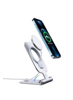Nillkin Stand for MagSafe Charger Stand Adjustable, Aluminum Phone Stand Holder Foldable for magsafe Wireless Charger for iPhone 12 Pro Max 12 Mini 12 Pro iPhone 12 (Not Included MagSafe)