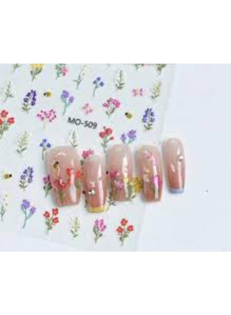 Modern 5D nail stickers - 3D for an attractive nail look in minutes - High-quality sticker compatible with nail polish and gel. - Image 2