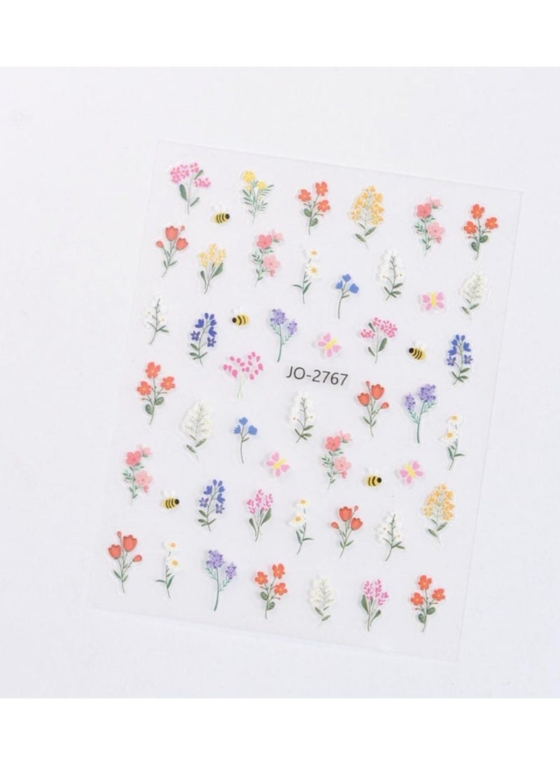 Modern 5D nail stickers - 3D for an attractive nail look in minutes - High-quality sticker compatible with nail polish and gel. - Image 1