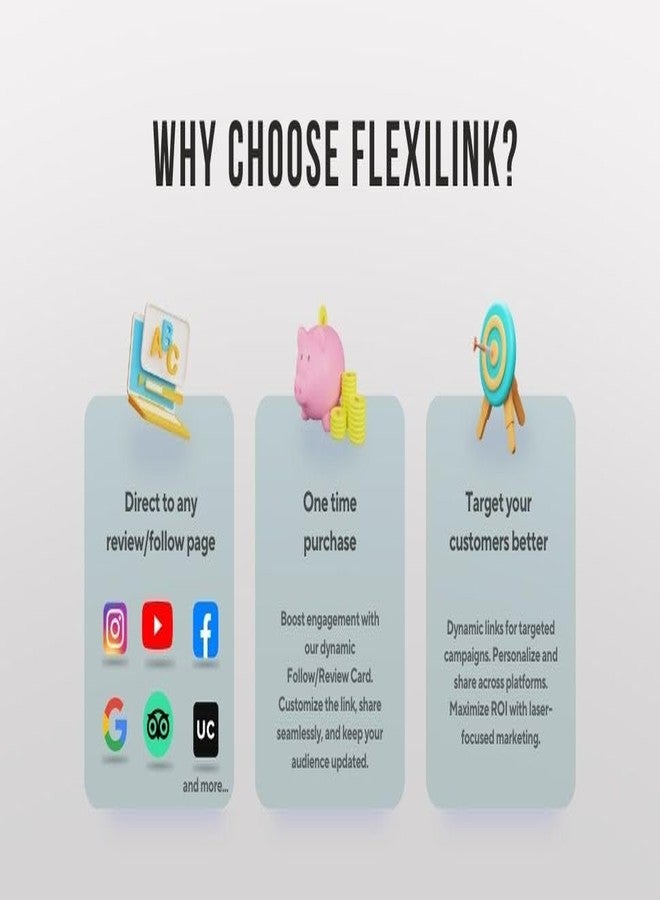 بطاقة مراجعة جوجل من REVUZ Flexilink - حامل خشبي لمتابعة وسائل التواصل الاجتماعي | خاصية NFC للنقر/مسح رمز الاستجابة السريعة | بطاقة PVC قابلة لإعادة الاستخدام | تغيير الروابط بنفسك (جوجل، فيسبوك، تريب أدفايزر، إنستجرام، يوتيوب، إلخ) (M4) - Image 5