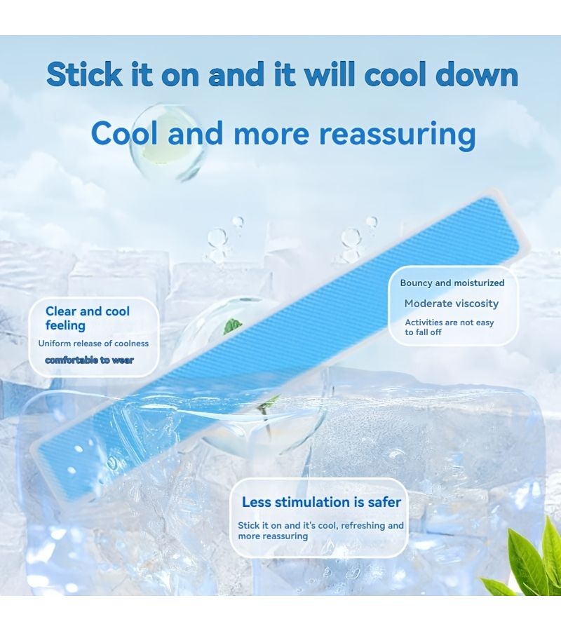 5 Pieces Extended Hydrogel Cooling Patches Quick Cooling Ice Patches For Face - Image 5