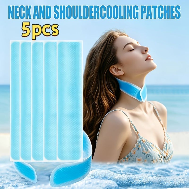 5 Pieces Extended Hydrogel Cooling Patches Quick Cooling Ice Patches For Face - Image 4