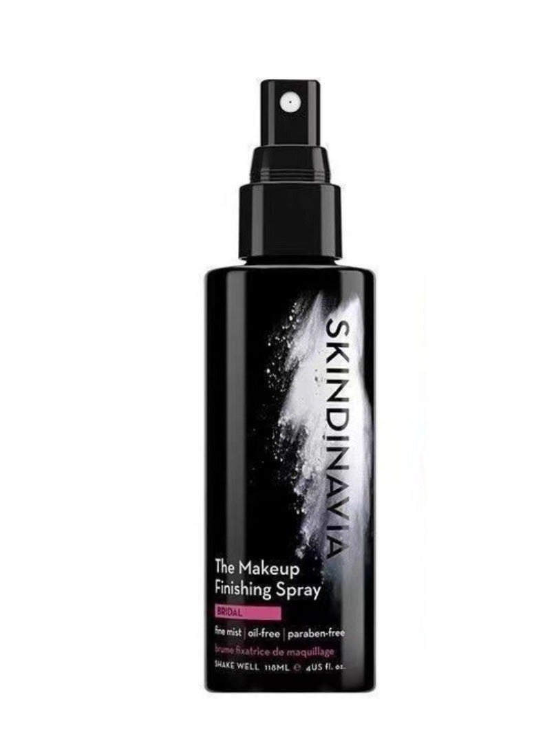 SKINDINAVIA Makeup Finishing Spray, Hydrating Setting Spray, Bridal Setting Spray, Matte, Long-Lasting Up to 16+ Hours, Heat-Resistant & Waterproof For Setting & Reviving Makeup  118ml - Image 1