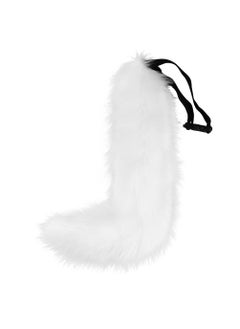 Halloween Cosplay Fox Tail Plush Costume PropWhite White