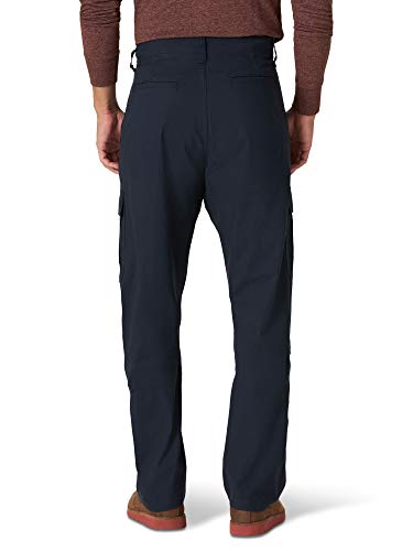 Wrangler Authentics Men's Relaxed Fit Stretch Cargo Pant, Navy, 34W x 32L - Image 2