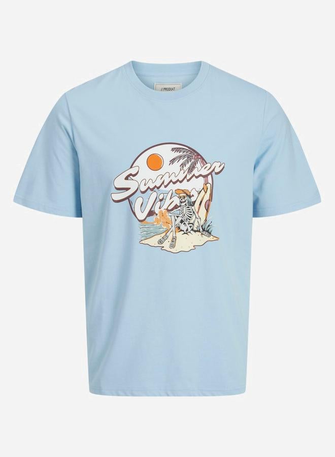 برودكت تيشيرت بطباعة جرافيك بأكمام قصيرة