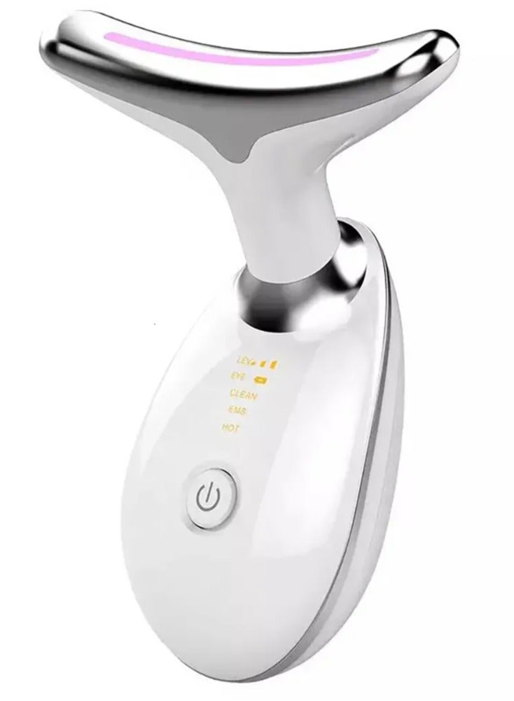 Facial Care Devices LED Face Neck Massager Pon Therapy Skin Tightening Massage Double Chin Reduction Anti Wrinkle Removal Cosmetic Device  - Image 1